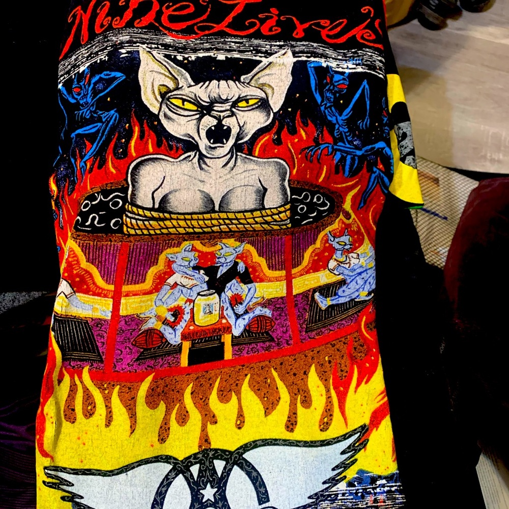 Giant 90's tag/ Aerosmith tour shirt/